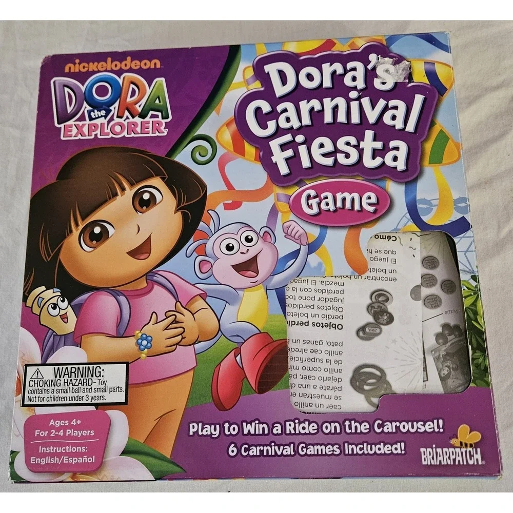 Dora The Explorer Dora's Carnival Fiesta‎ Game Briarpatch Nickelodeon Incomplete